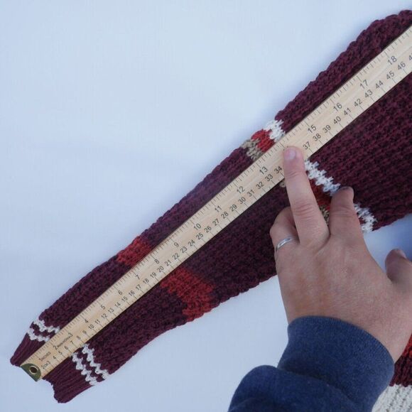 Rue+ Womens Size 2X Knit Cropped Sweater Wine Brown Beige - Picture 10 of 10